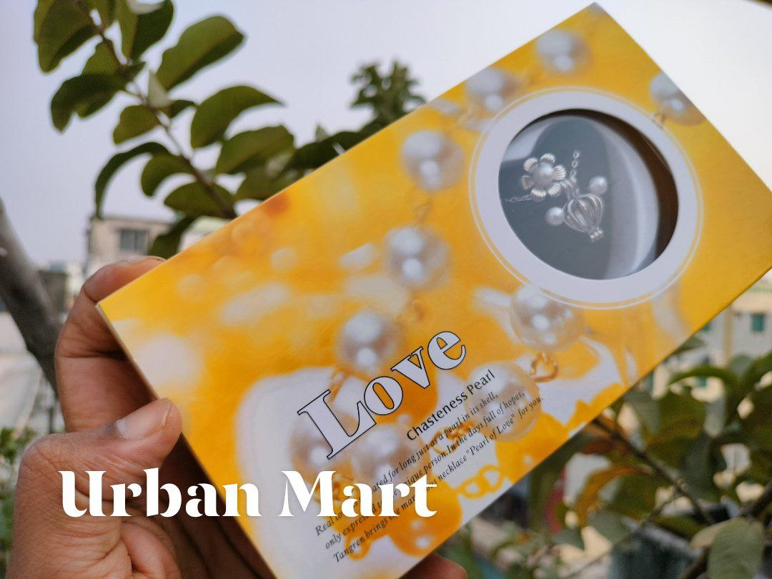 Love Pearl Locket Necklace Set - Image 5