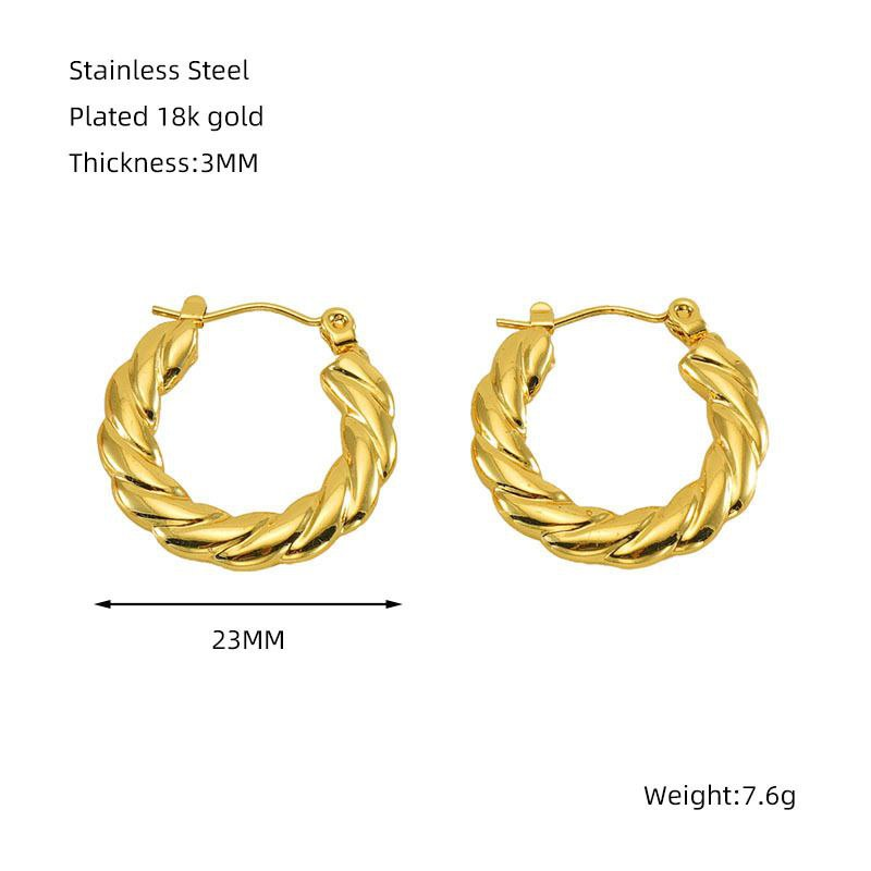 Urban Mart Earings Collection 01 - Gold-J105