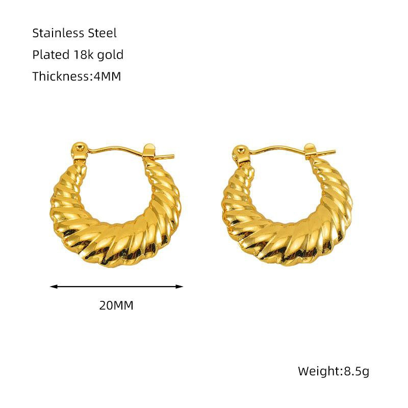 Urban Mart Earings Collection 01 - Gold-J108
